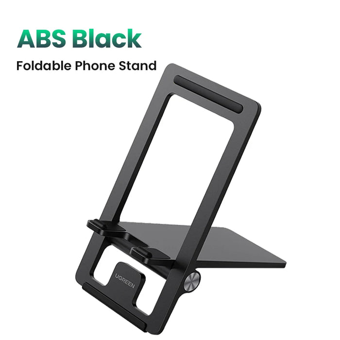 【New-in Sale】UGREEN Phone Holder Aluminum Desk Phone Stand For iPhone 15 14 13 Pro Xiaomi Samsung Mobile Phone Support Tablet ABS Black CHINA