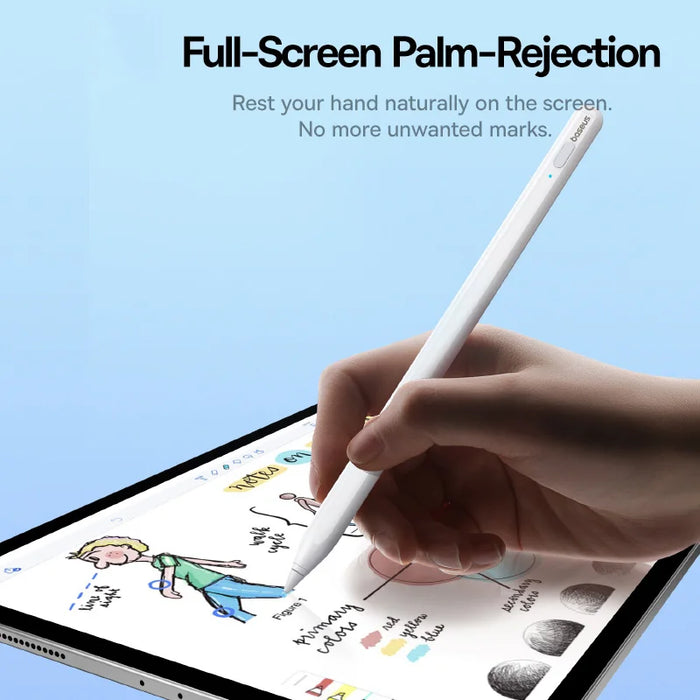 Baseus For Apple Pencil Magnetic Bluetooth Stylus Pen for iPad Pro Air 4 Air 5 2021-2024 Led Battery Palm Rejection Touch Pen