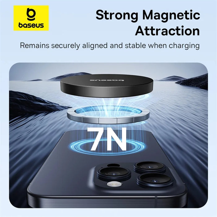 Baseus Qi2 15W Magnetic Wireless Charger Mini Fast Charging Phone Charger For iPhone 16 15 14 13 Pro Max