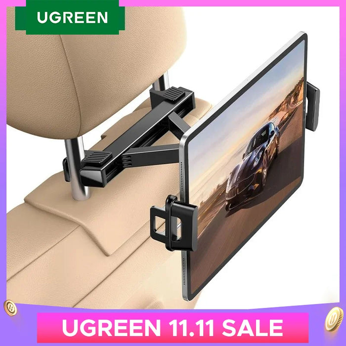 UGREEN Car Tablet Phone Holder For iPad Pro Mini Air iPhone 16 15 14 Pro Xiaomi Tablet Support Back Seat Headrest Phone Stand