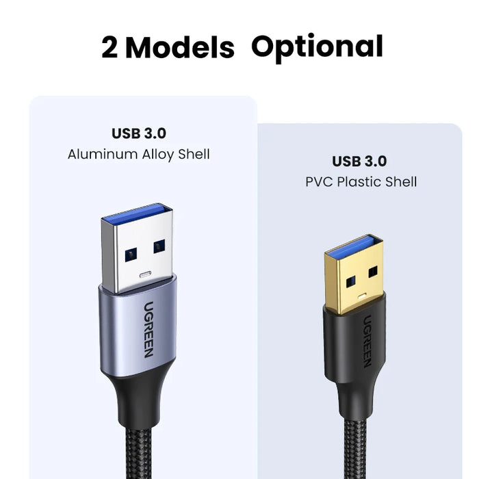 Ugreen USB 3.0 Cable Extension Cable USB Male to Female Data Cable USB3.0 Extender Cord for PC TV USB Extension Cable