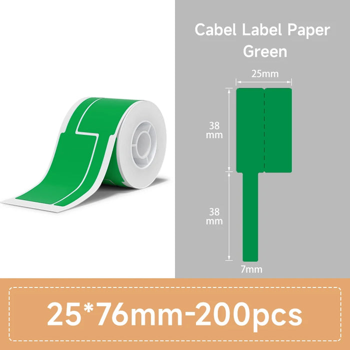 NIIMBOT Thermal Label Paper for B1/B21/B3S Printer 9 Rolls Set Scratch-resistant Sticker Waterproof Oil-Proof Label Tape