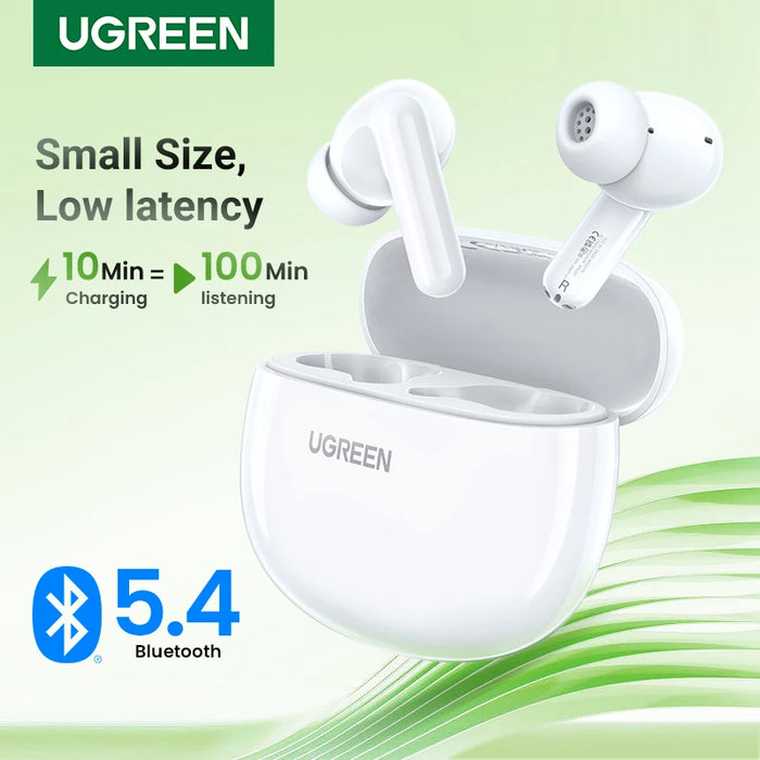 UGREEN HiTune P3 TWS Bluetooth Earphones កាសស្តាប់ត្រចៀកឥតខ្សែ 28H Earbuds Double Mic Call Noise Reduction In-Ear Handfree Earbuds