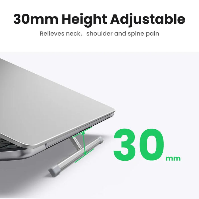 UGREEN Laptop Stand For Macbook Pro ដែលអាចបត់បានអាលុយមីញ៉ូមបញ្ឈរ Notebook Stand Laptop Support Macbook Air Pro Tablet Phone Stand