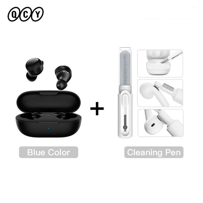 QCY T17 Bluetooth 5.3 Wireless Earphones Handfree TWS Touch Control Earbuds Low Latency Mode ENC Headphone Long Standby 26H