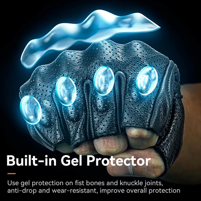 ROCKBROS Bicycle Gloves Men Women Gel Protector Tactical Motorcycle Gloves Sport Short Bike Gloves Breathable Half Finger Gloves