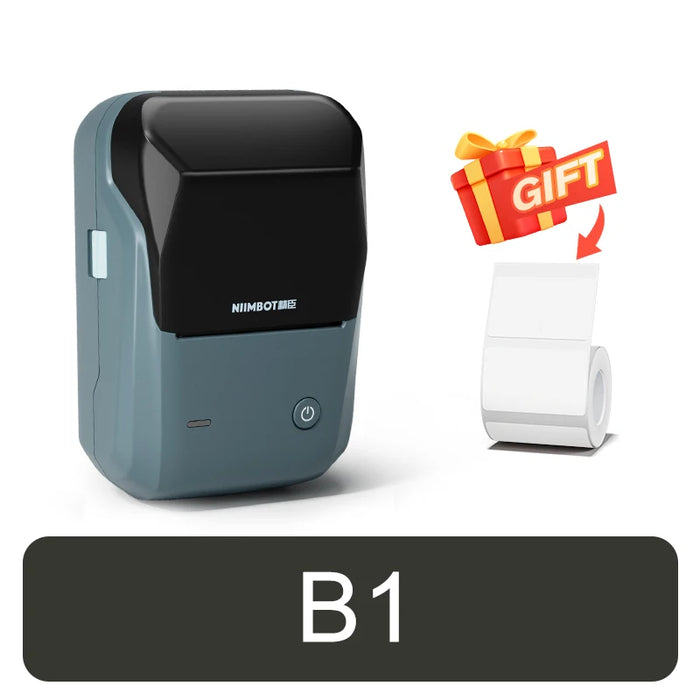 NiiMbot B21 Mini Thermal Printer Maker Wireless Barcode Label Maker ប៊្លូធូស ប៊្លូធូស ម៉ាស៊ីនបោះពុម្ពស្លាកសញ្ញាអាដាប់ធ័រចល័តសម្រាប់ការិយាល័យពាណិជ្ជកម្ម 