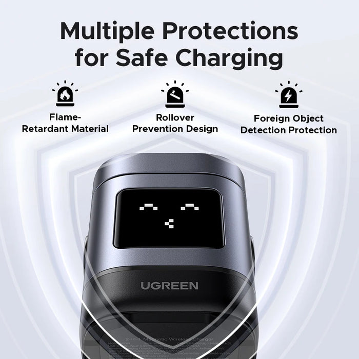 UGREEN Uno Qi2 25W Magnetic Wireless Charger Charging Stand For iPhone 16 Pro Max/AirPods 4 For MagSafe Fast Charger