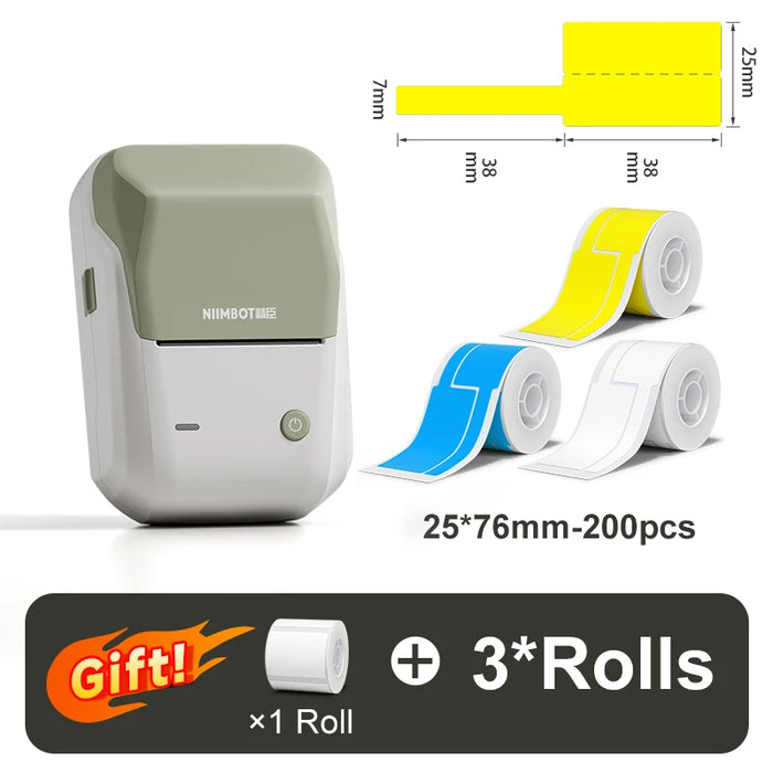 Niimbot B1 Mini Thermal Printer ប៊្លូធូស ប៊្លូធូស ផ្លាកហោប៉ៅចល័ត ម៉ាស៊ីនព្រីនស្ទិកឃ័រស្ទិកឃ័រដោយខ្លួនឯងសម្រាប់អាជីវកម្មខ្នាតតូច 