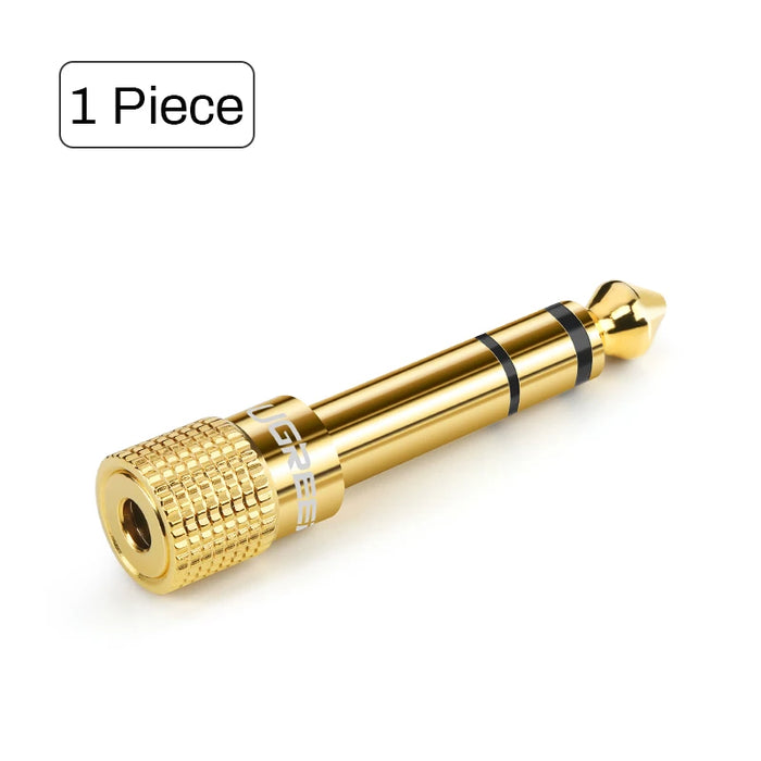 Ugreen Jack 3.5 Speaker Connector 6.35mm Male to 3.5mm Female Audio Connector 3.5 Jack Aux Cable for Speaker Guitar Jack 2 pack