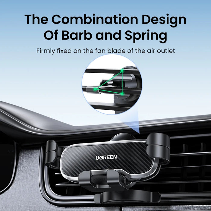 UGREEN Phone Holder for Phone in Car Air Vent Clip Mount Mobile Phone Holder GPS Stand for iPhone 16 15 Xiaomi Car Phone Holder