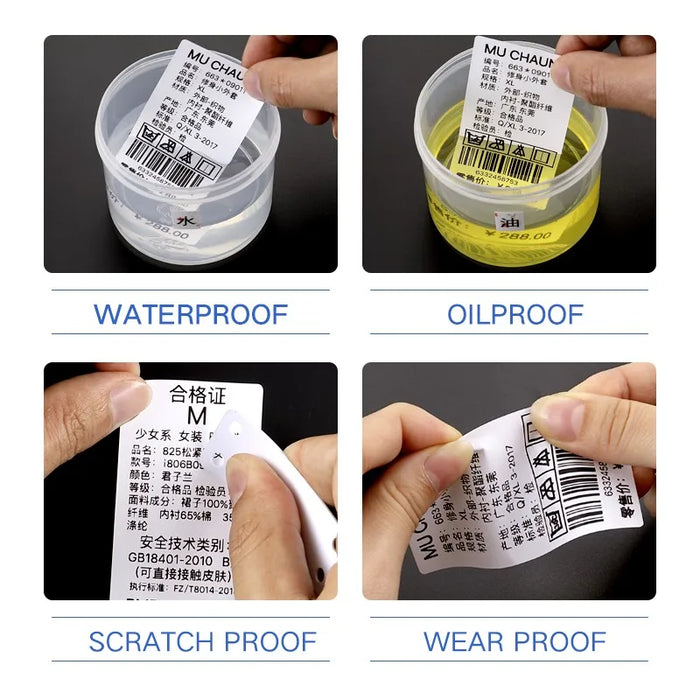 2 Rolls NIIMBOT B21 B3S Thermal Label Clothing Price Food Self-adhesive Tag Waterproof Smart Office Pocket Printer Label Paper