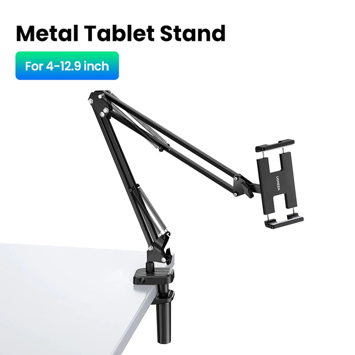 UGREEN Tablet Phone Stand Long Arm Aluminum Adjustable Tablet Holder For iPad Pro Mini Air Xiaomi Tablet Support Laptop Stand