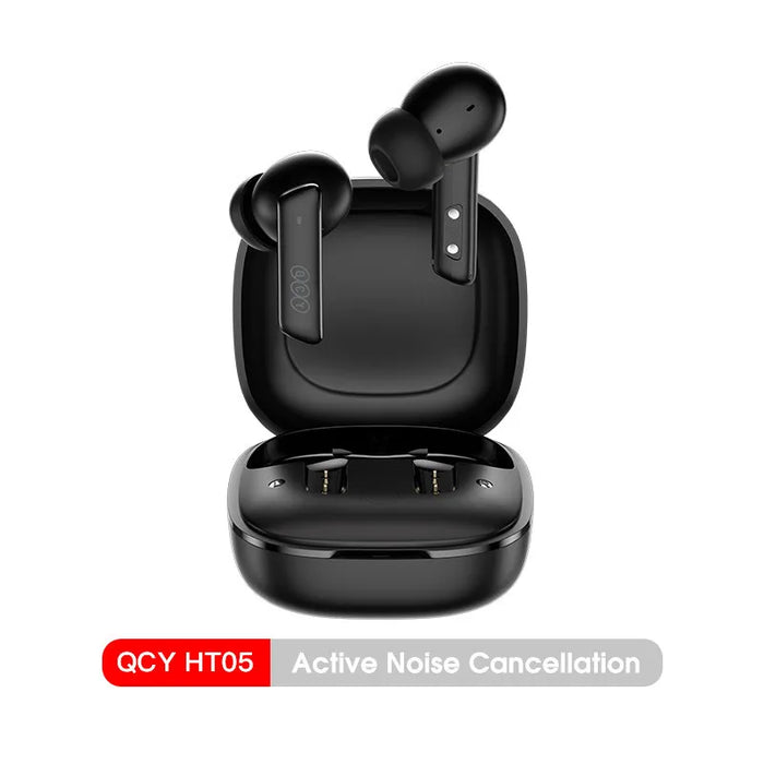 QCY HT05 ANC Wireless Earphone 40dB Noise Cancelling Bluetooth 5.2 Headphone 6 Mic ENC HD Call TWS Earbuds Transparency Mode