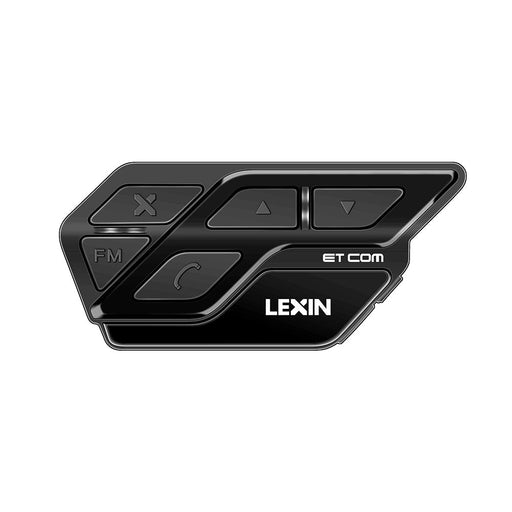LEXIN ET COM Helmet Intercom Motorcycle Bluetooth v5.0 with 6 DIY Color, Waterproof&amp;FM Radio Headsets China ET COM Black color