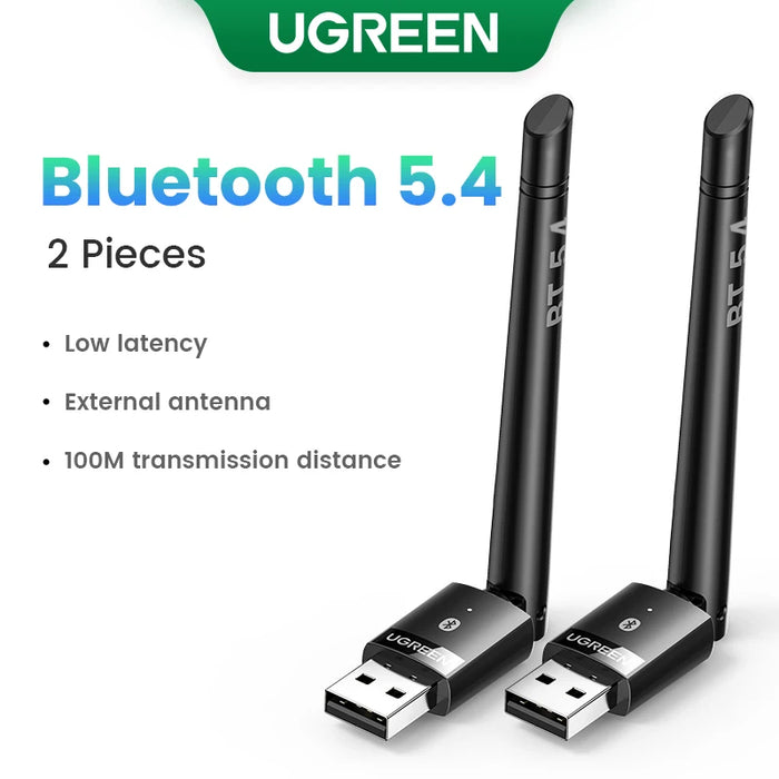 UGREEN USB Bluetooth 5.3 5.4  Dongle Adapter for PC Speaker Wireless Mouse Keyboard Music Audio Receiver Transmitter Bluetooth