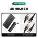 UGREEN HDMI 2.1 Switcher 8K 60Hz 4K120Hz HDMI-compatible Switch 3 in 1 Out with Remote Control Converter For Xbox PS5 Monitors Switch with 2 cables 1 CHINA