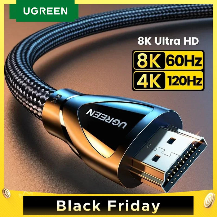 UGREEN Choice HDMI-Compatible Cable for Xbox Series X  2.1 8K/60Hz 4K/120Hz for Xiaomi Mi Box PS5 HDR10+ 48Gbps 8K