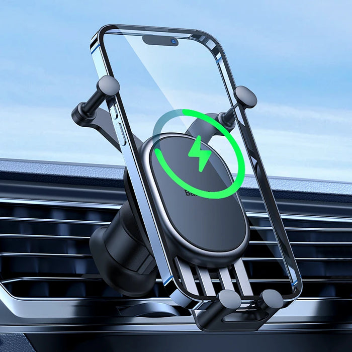 Baseus Wireless Charger Car Phone Holder for Xiaomi Samsung Huawei 15W Car Phone Stand Mount Holder