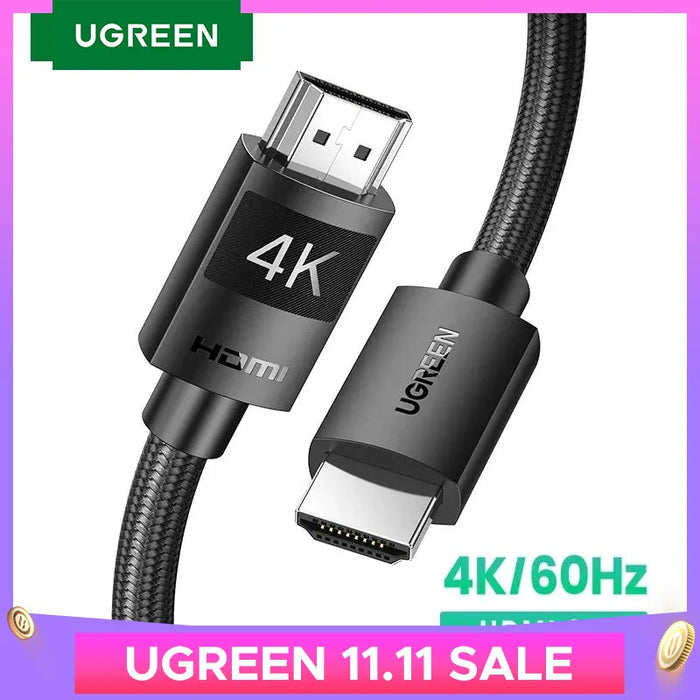 UGREEN HDMI-Compatible 2.0  Cable 4K/60Hz Cable for RTX 3080 PS4 Xbox Splitter Aux Ethernet cable 4K 3D Cable HDMI-Compatible 4K