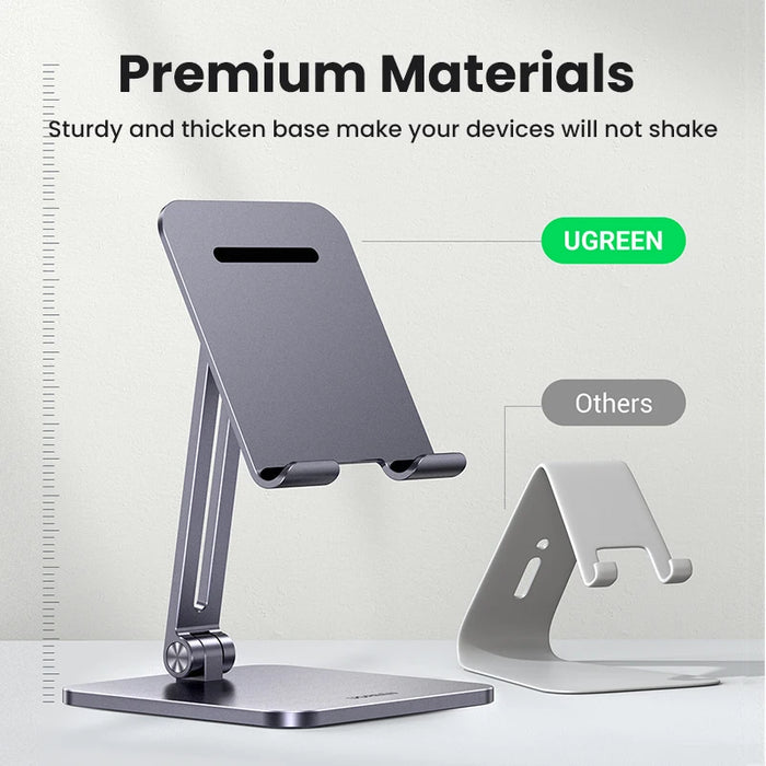 【លក់ថ្មី】 UGREEN Tablet Phone Stand For iPad Pro iPhone Xiaomi Tablet Support Aluminum iPad Stand Laptop Stand Tablet Stand