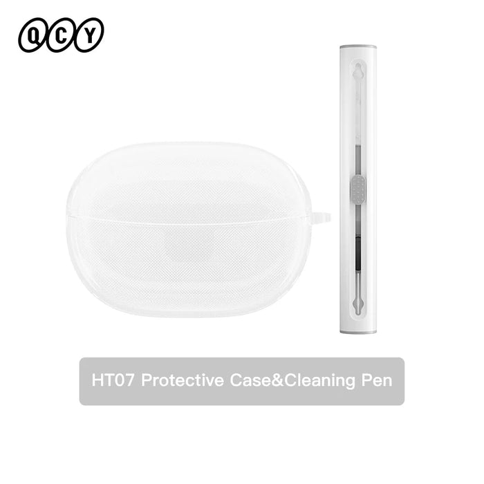 QCY HT05 Soft Sillicone Case HT10 MeloBuds Pro Wireless Earphones Storage Bag Headphones Protective Case Earbuds Cleaning Kits