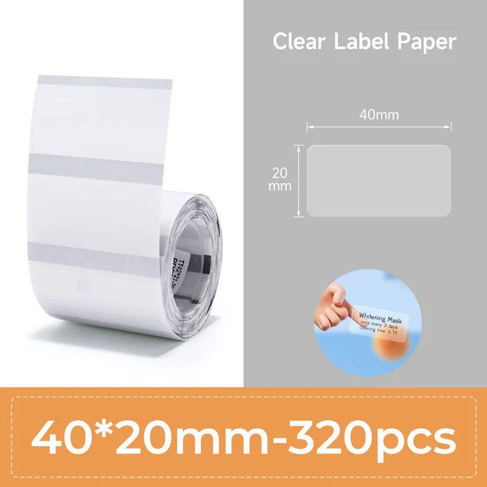 NIIMBOT Thermal Label Paper for B1/B21/B3S Printer 9 Rolls Set Scratch-resistant Sticker Waterproof Oil-Proof Label Tape