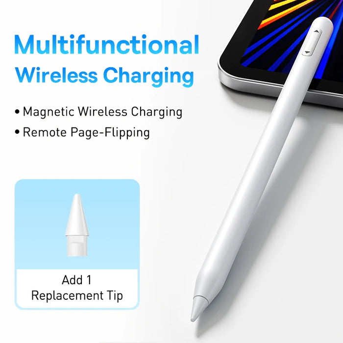 Baseus Wireless Charging Stylus Pen for Apple Pencil Remote Page-Flipping Palm Rejection Touch Pen Tilt Adjustable for iPad Pro