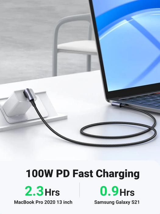 UGREEN PD 100W USB C to USB C Charging Cable for Samsung S10 S20 MacBook Pro iPad 2020 Quick Charger 4.0 PD Fast Charging Cord