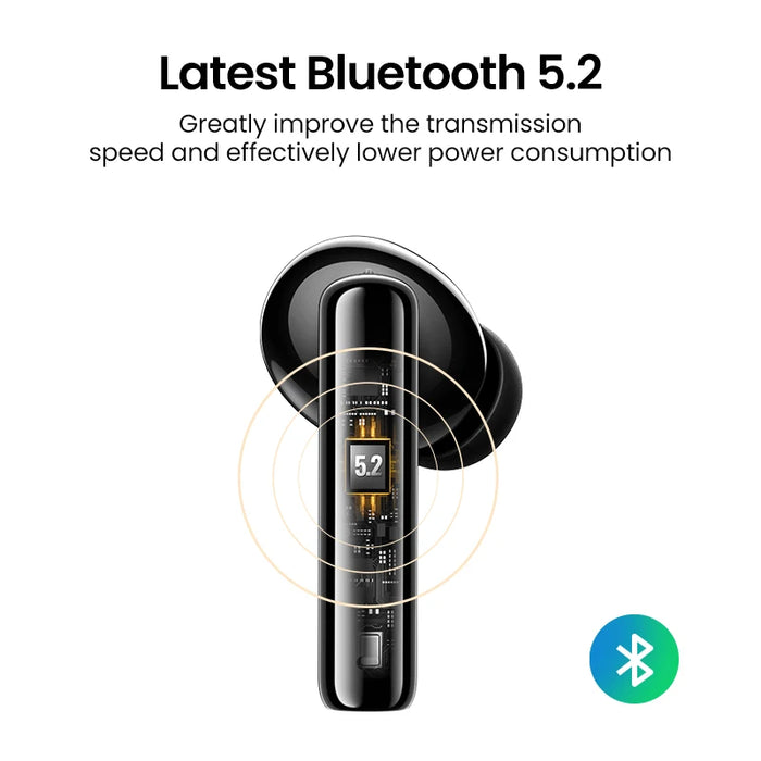 UGREEN HiTune T3 ANC Wireless TWS Bluetooth 5.2 កាសស្តាប់ត្រចៀក កាសស្តាប់ត្រចៀកសកម្ម ការលុបចោលសម្លេងរំខាន កាសស្តាប់ត្រចៀកទូរសព្ទដៃ មីក្រូហ្វូន