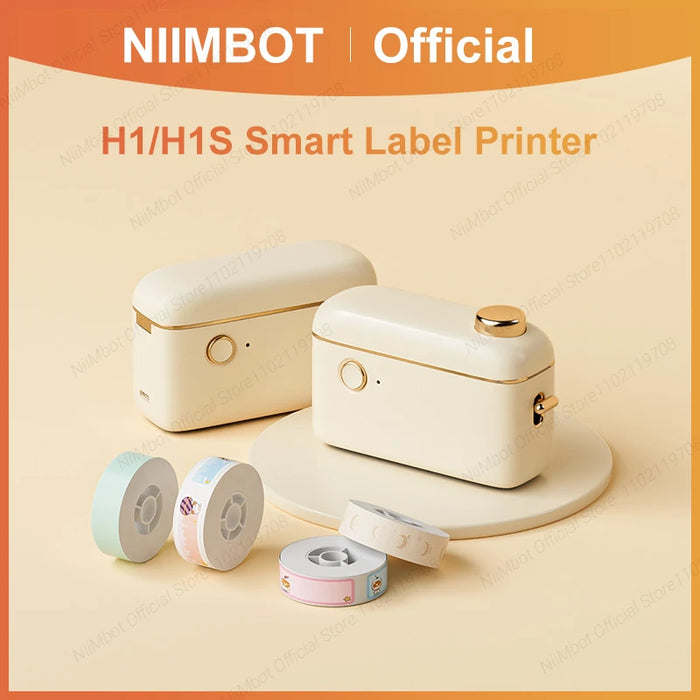 Niimbot H1 H1S Mini Portable Thermal Printer For Stickers Adhesive Label Maker With Continuous Label Printing Machine for Mobile