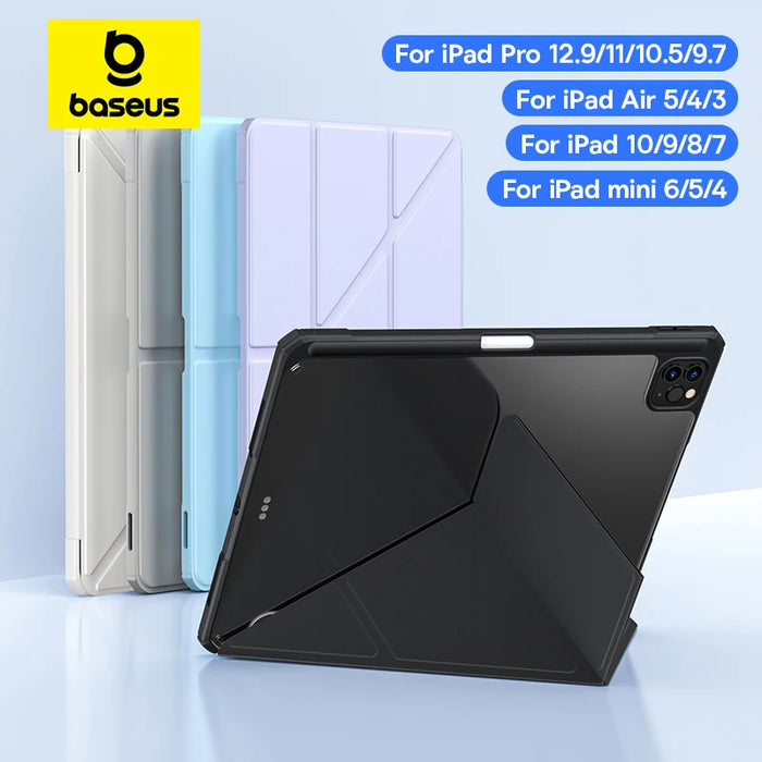 Baseus Trifold Stand Case for iPad Pro 13 11 12.9 Air 6 5 4 10.9 10.5 Inch Smart Cover for iPad Pro 9.7 iPad 10 9 8 7 Mini 6