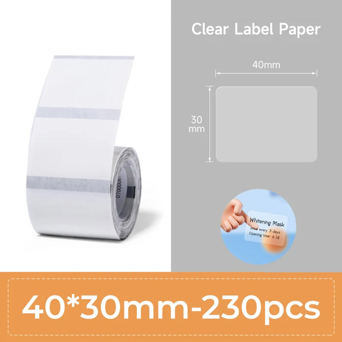 NIIMBOT Thermal Label Paper for B1/B21/B3S Printer 9 Rolls Set Scratch-resistant Sticker Waterproof Oil-Proof Label Tape