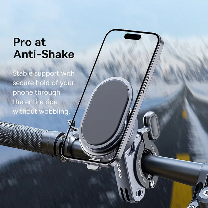 Baseus Bike Phone Holder Motorcycle Bicycle Scooter Bike Handlebar Shock-Resistant Phone Mount Support for iPhone Samsung Stand