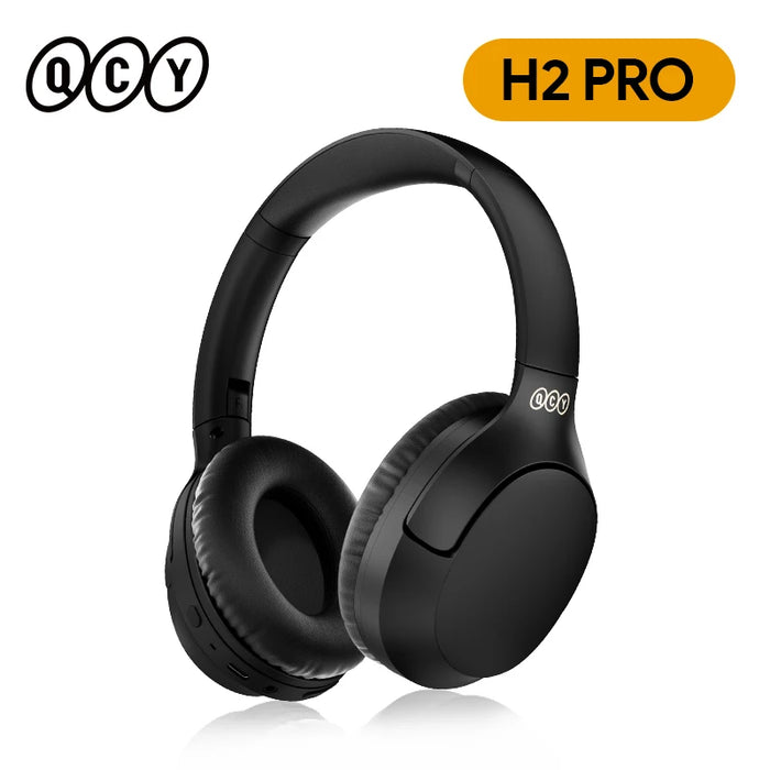 QCY H2 Pro Wireless Headphones Bluetooth 5.3 Earphones BASS Mode HIFI 3D Stereo Headset 70H Playtime Over the Ear Gaming Earbuds