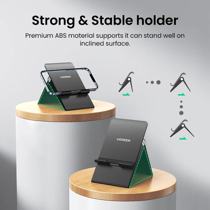 UGREEN Phone Stand Holder Desk Cell Phone Dock Stand for iPhone 16 15 14 Pro Max Adjustable Foldable Mobile Phone Holder Stand