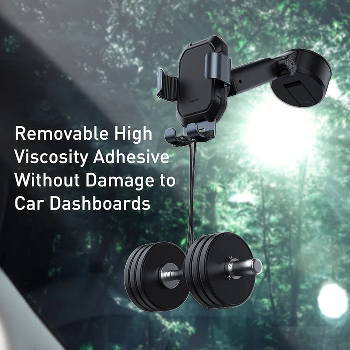 Baseus Car Phone Holder Stand Sucker for iPhone Xiaomi Strong Suction Cup Car Mount Holder 360 Adjustable Gravity Car Holder