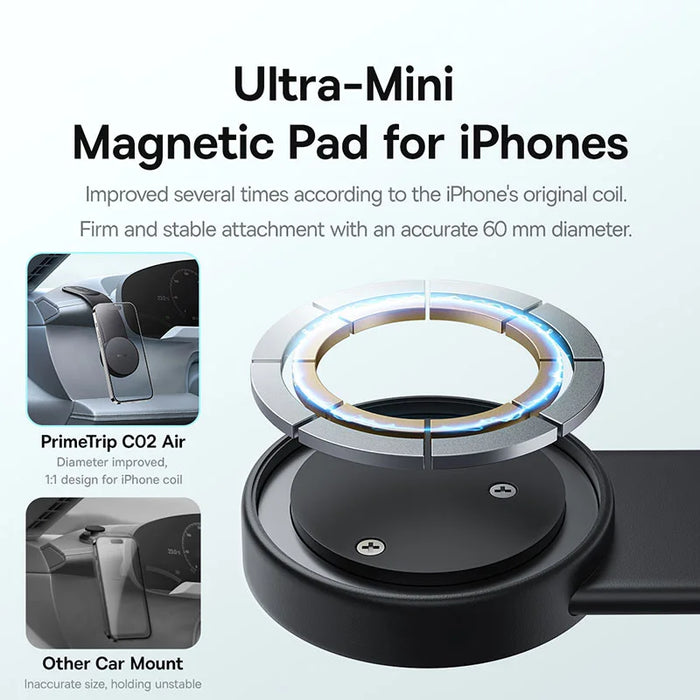 Baseus Magnetic Car Phone Holder Car Mount Center Dashboard Sticker Bracket For iPhone 16 15 14 13 12 Pro Max For Xiaomi Samsung