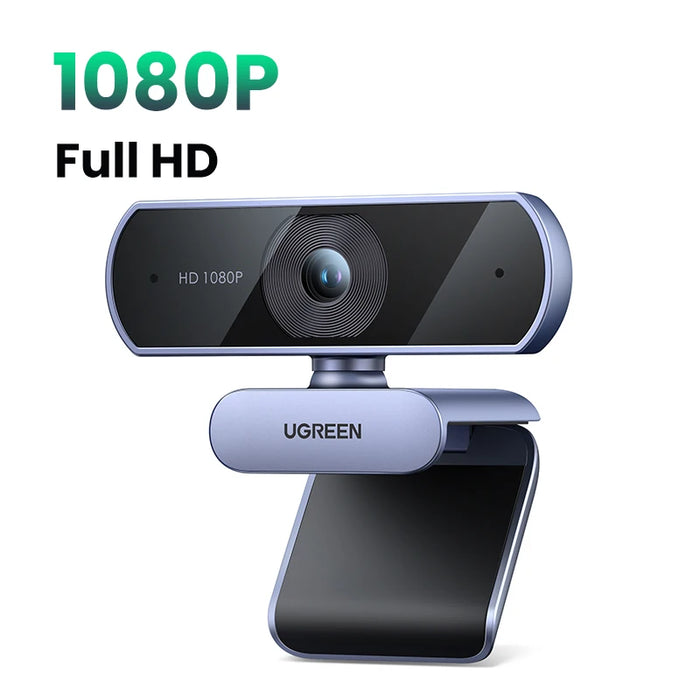 【RU】 UGREEN USB Webcam 1080P HD Mini Webcam សម្រាប់ Laptop Computer Web Camera មីក្រូហ្វូនពីរសម្រាប់ Youtube Video Calling web cam