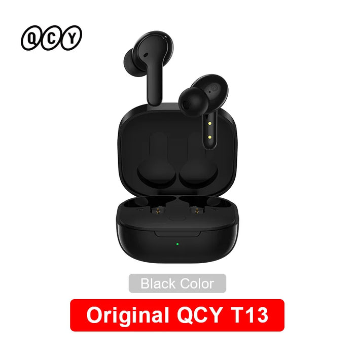 QCY T13 Wireless Smart Headphone BT5.1 TWS Earphone 4 Mic ENC HD Call Headset Touch Control Earbuds Long Standby 40H