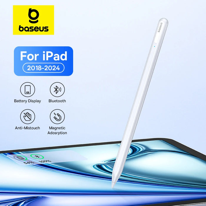 Baseus For Apple Pencil Magnetic Bluetooth Stylus Pen for iPad Pro Air 4 Air 5 2021-2024 Led Battery Palm Rejection Touch Pen