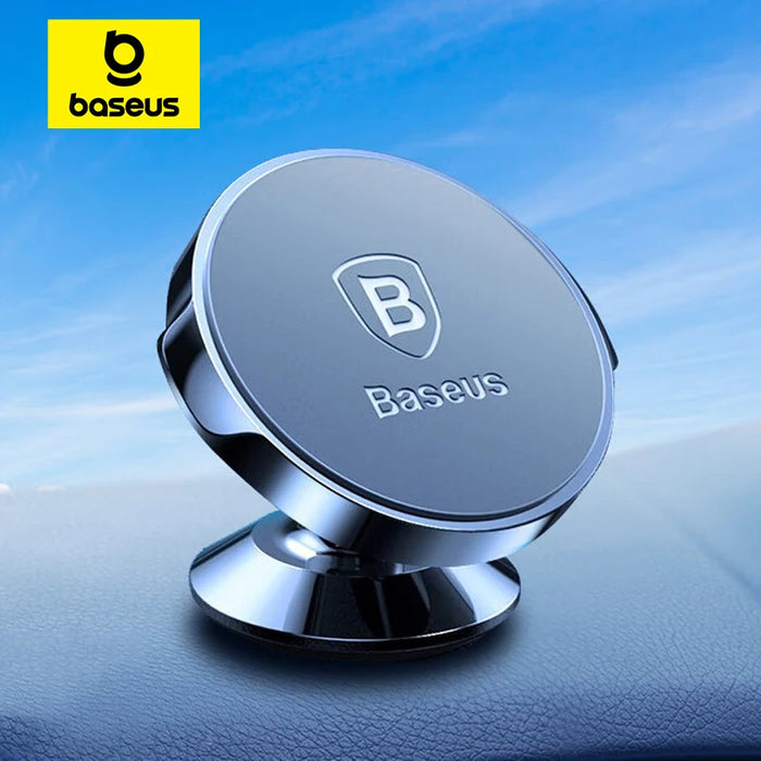 Baseus Magnetic Car Phone Holder In Car for iPhone Full Rotation Metal Phone Holder Stand Sticker Universal Car Holder