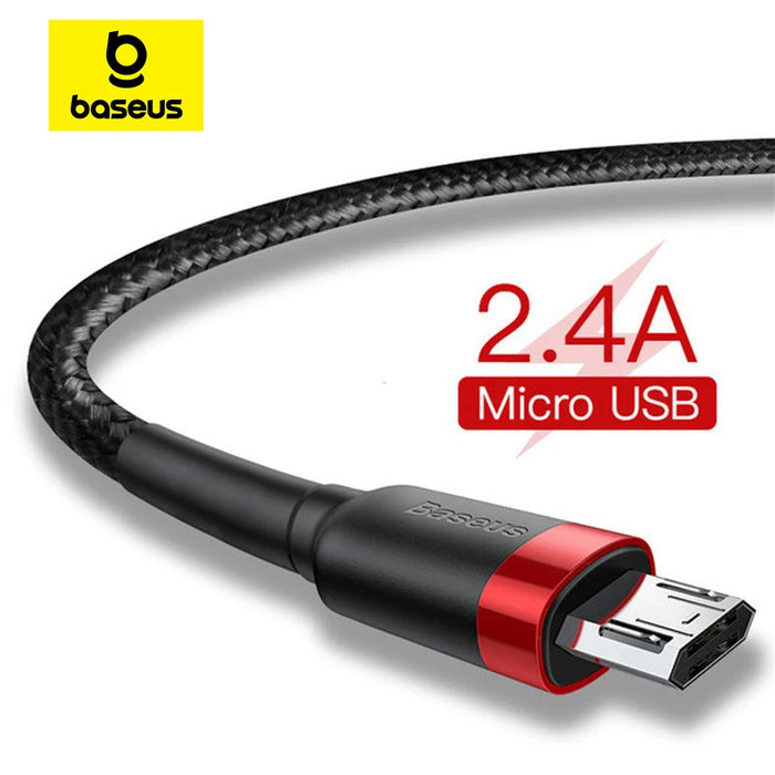 Baseus USB Micro C Cable for Samsung S9 S10 Quick Charge 3.0 Cable Fast Charging for Huawei P30 Xiaomi USB-C Charger Wire