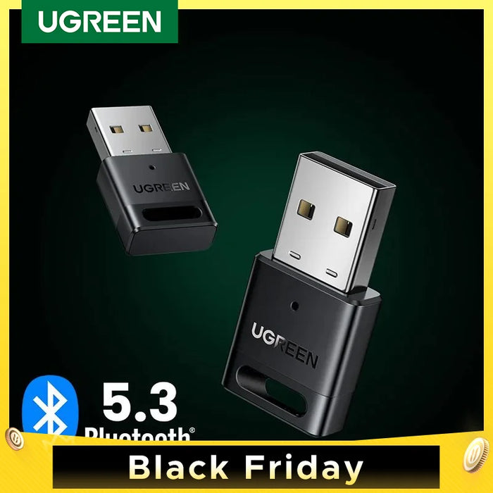 UGREEN USB Bluetooth 5.3 5.0 Adapter Receiver Transmitter EDR Dongle for PC Wireless Transfer for Bluetooth Speakers Mouse