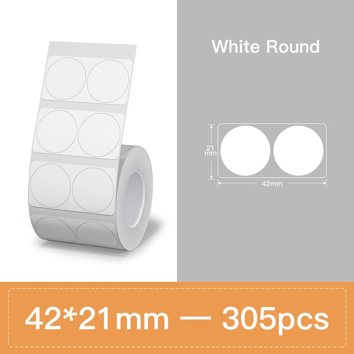 NIIMBOT Thermal Label Paper for B1/B21/B3S Printer 9 Rolls Set Scratch-resistant Sticker Waterproof Oil-Proof Label Tape