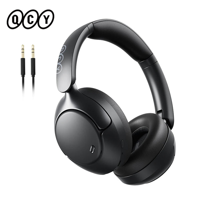 QCY H3 Pro ANC Wireless Headphone 50dB Noise Canceling Hi-Res Spatial Audio Earphone with LDAC Bluetooth 5.4 Over Ear Headset