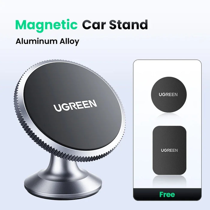 【លក់ថ្មីទៀតហើយ】 UGREEN Magnetic Car Phone Holder Universal For iPhone 16 15 14 Pro Max Xiaomi Samsung Dashboard Car Stand Phone