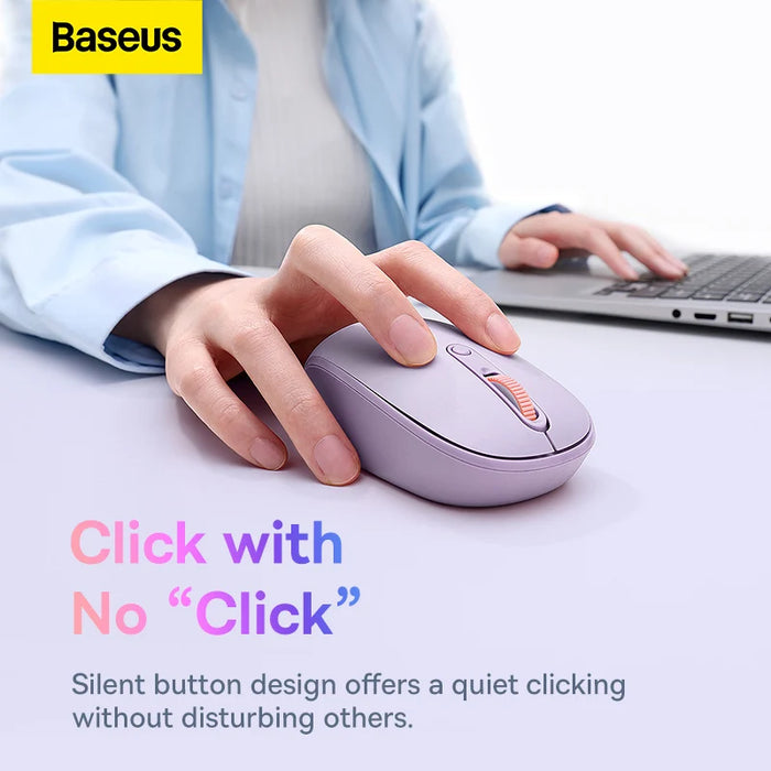 Baseus 2.4G Wireless Mouse Bluetooth 5.0 3.0 F01 Office Gaming Mice for iPad PC MacBook Tablet Laptop Computer Ergonomic Mouse