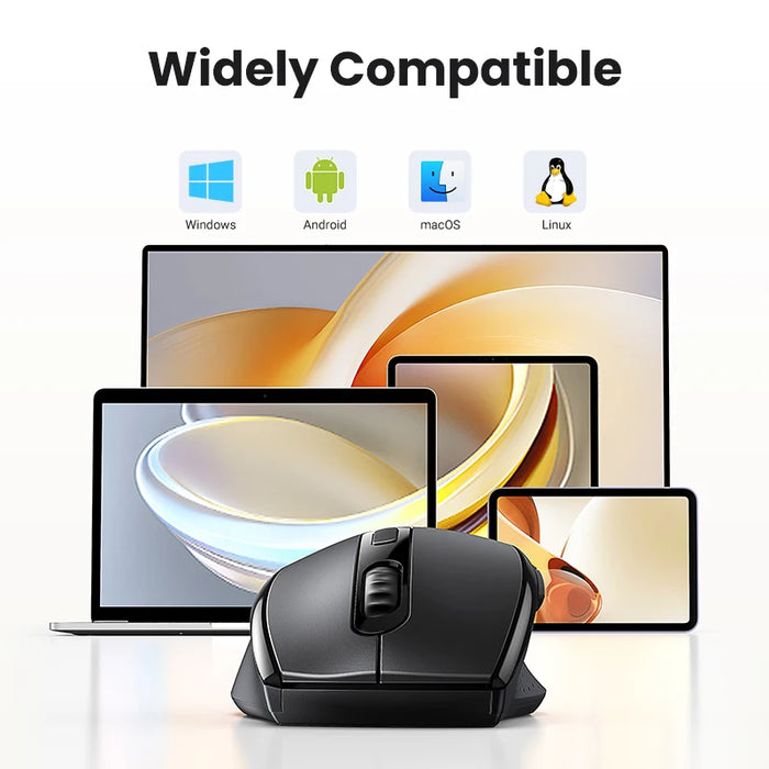 【ថ្មី】 UGREEN Wireless Mouse សម្រាប់កុំព្យូទ័រ 1600DPI Silent Mouse ជាមួយនឹង 2.4GHz USB Receiver for PC MacBook Tablet Laptop