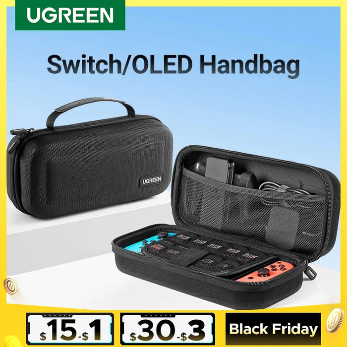 UGREEN Storage Bag for Nintendo Switch OLED Accessories 9 Card Slots Protective Carrying Storage Case Portable Travel Handbag